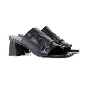 Notabene Copenhagen ‘Ariana II’ Black Square Toe Mule Sandal
